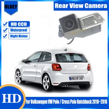 HD камера за обратно виждане|За Volkswagen VW Polo/Cross Polo Хечбек 2010 ~ 2016 Водоустойчива Камера|за Резервно Парковочная камера за задно виждане